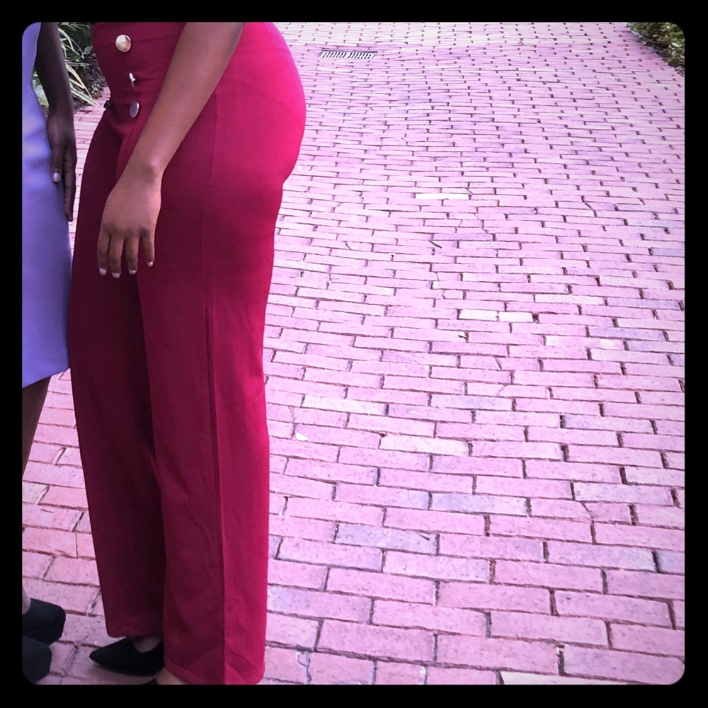 Burgundy dress pants